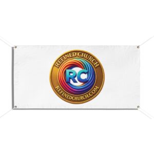 Refined Church Vinyl Banners for Events, Colorful Event